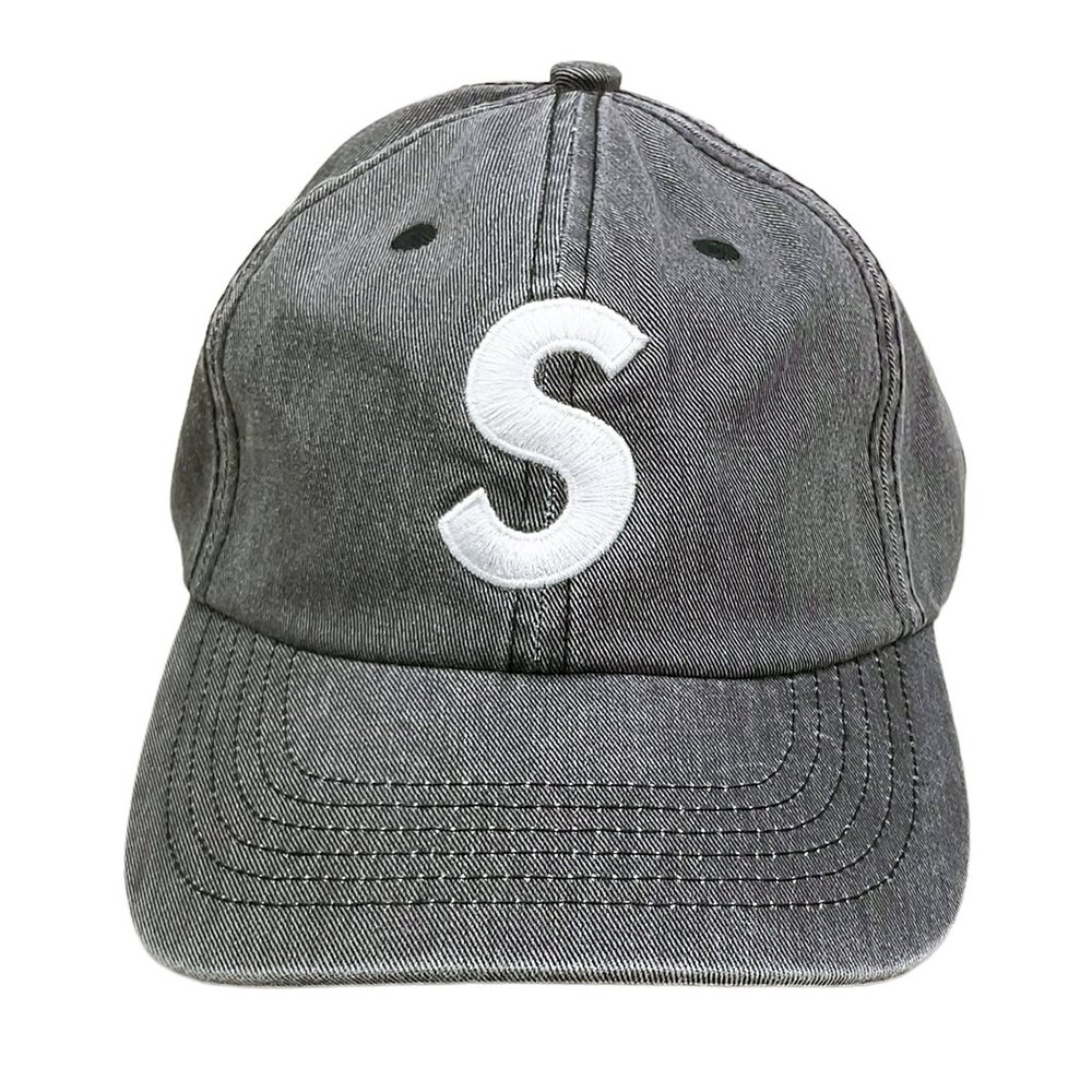 Supreme SS20 Pigment Print S Logo 6-Panel Camp Cap Black